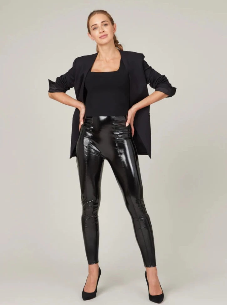 Faux Patent Leather Spanx Leggings