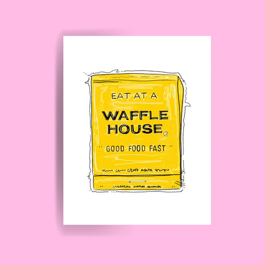 Waffle House Matchbox Print
