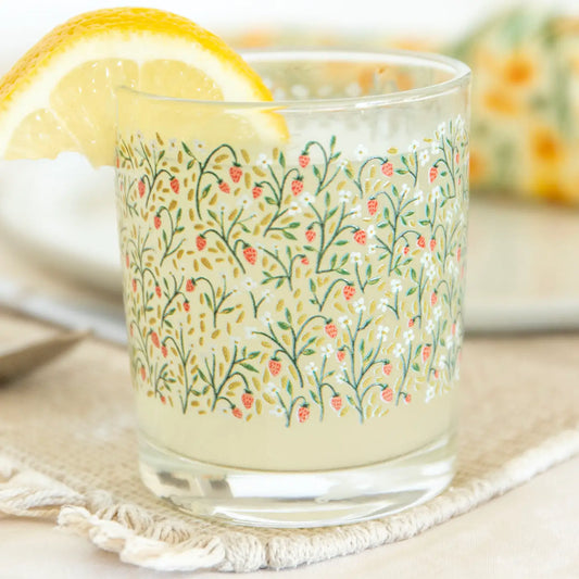 Strawberry Meadow Short Juice Glass