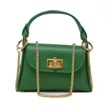 Sofia Bamboo Clasp Italian Leather Crossbody Bag