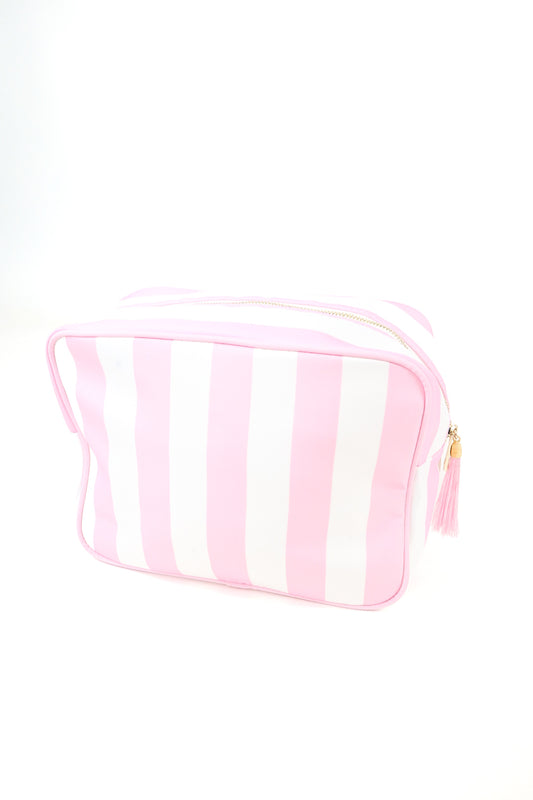 The Classic Stripe Cosmetic Bag