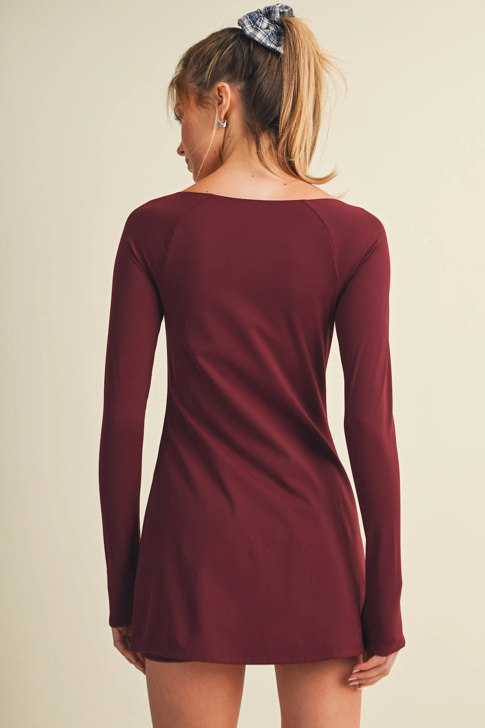 Rally Luxe Long-Sleeve Tennis Dress