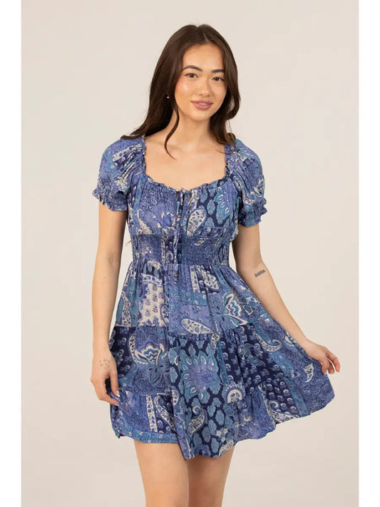 Bluebell Paisley Smocked Dress