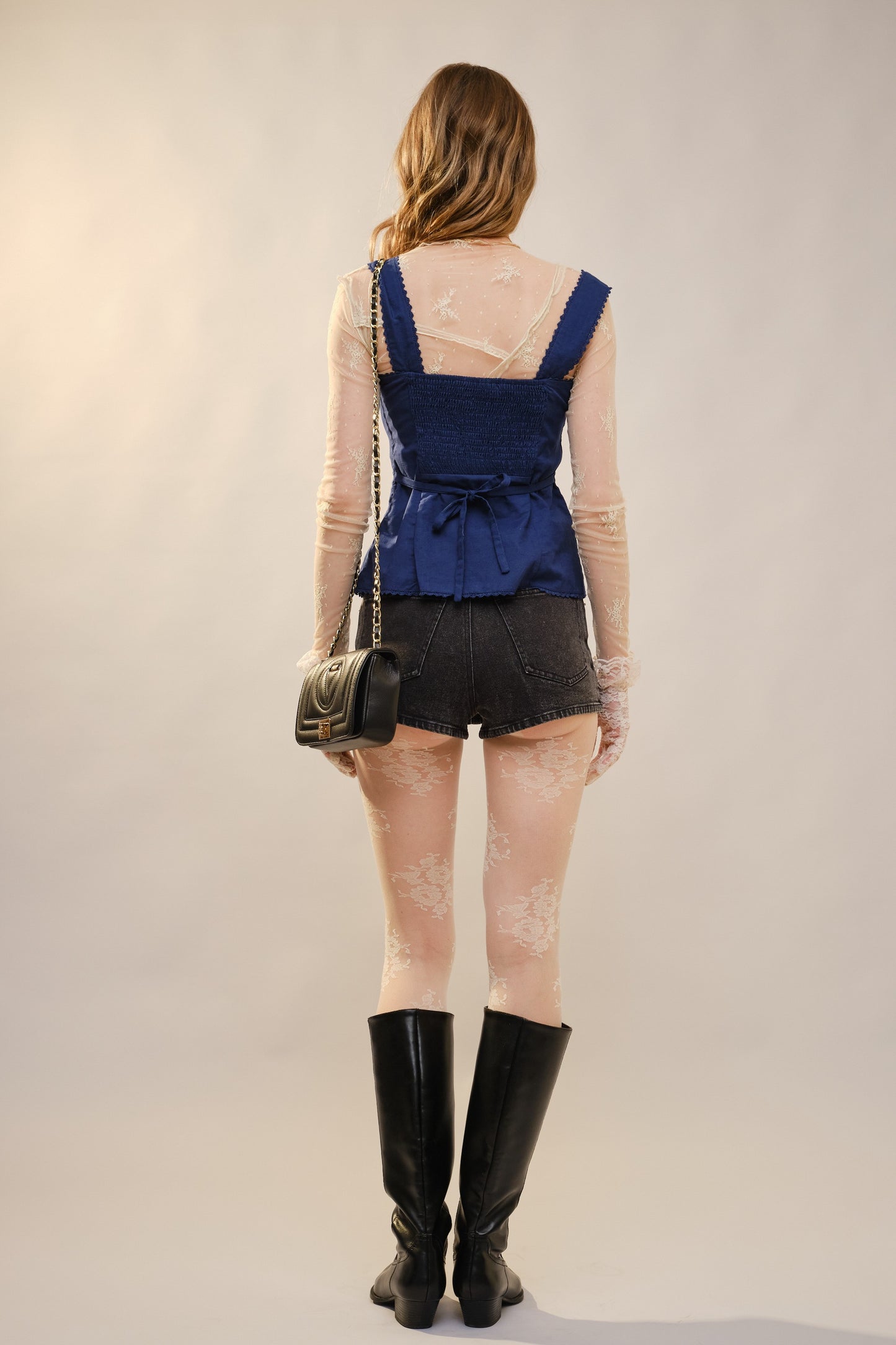 Hailey Heart Shape Lace Trim Tank Top