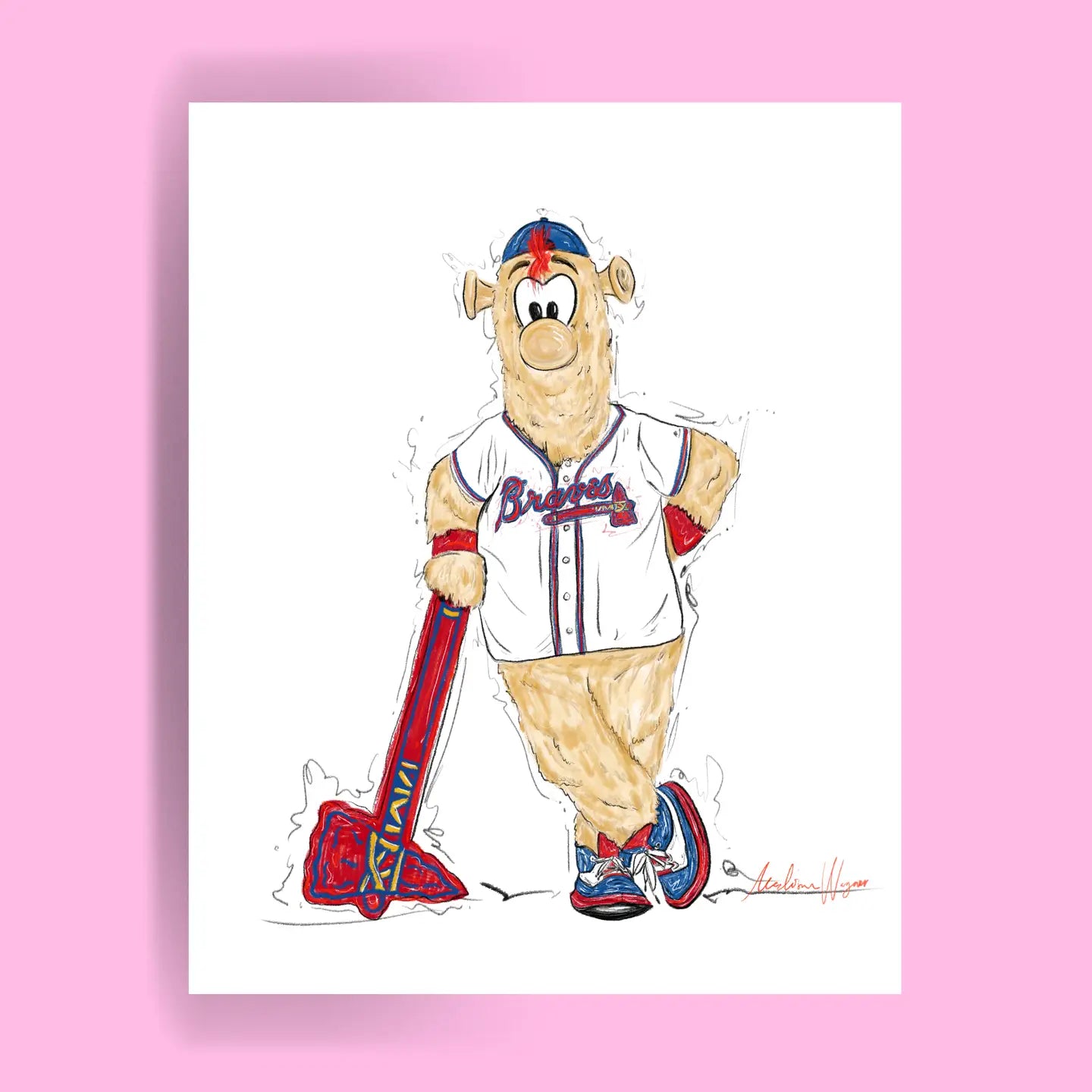 Braves Blooper Print
