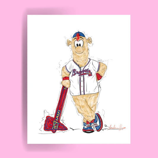Braves Blooper Print