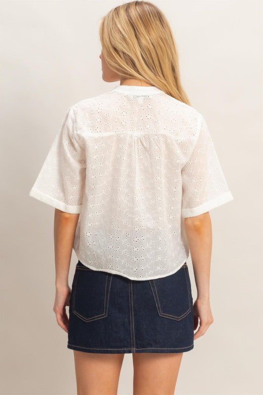 Danica Eyelet Top