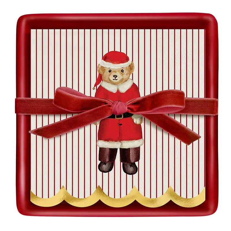 Napkin Tray Merry Bear Cocktail