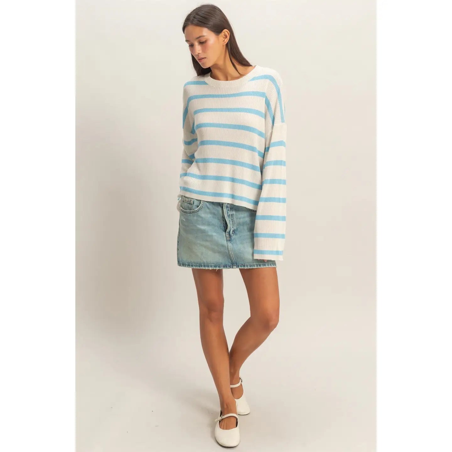 Azure Coast Striped Shirt