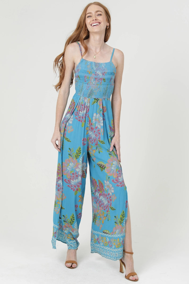 The Tessa Floral Wrap Jumpsuit