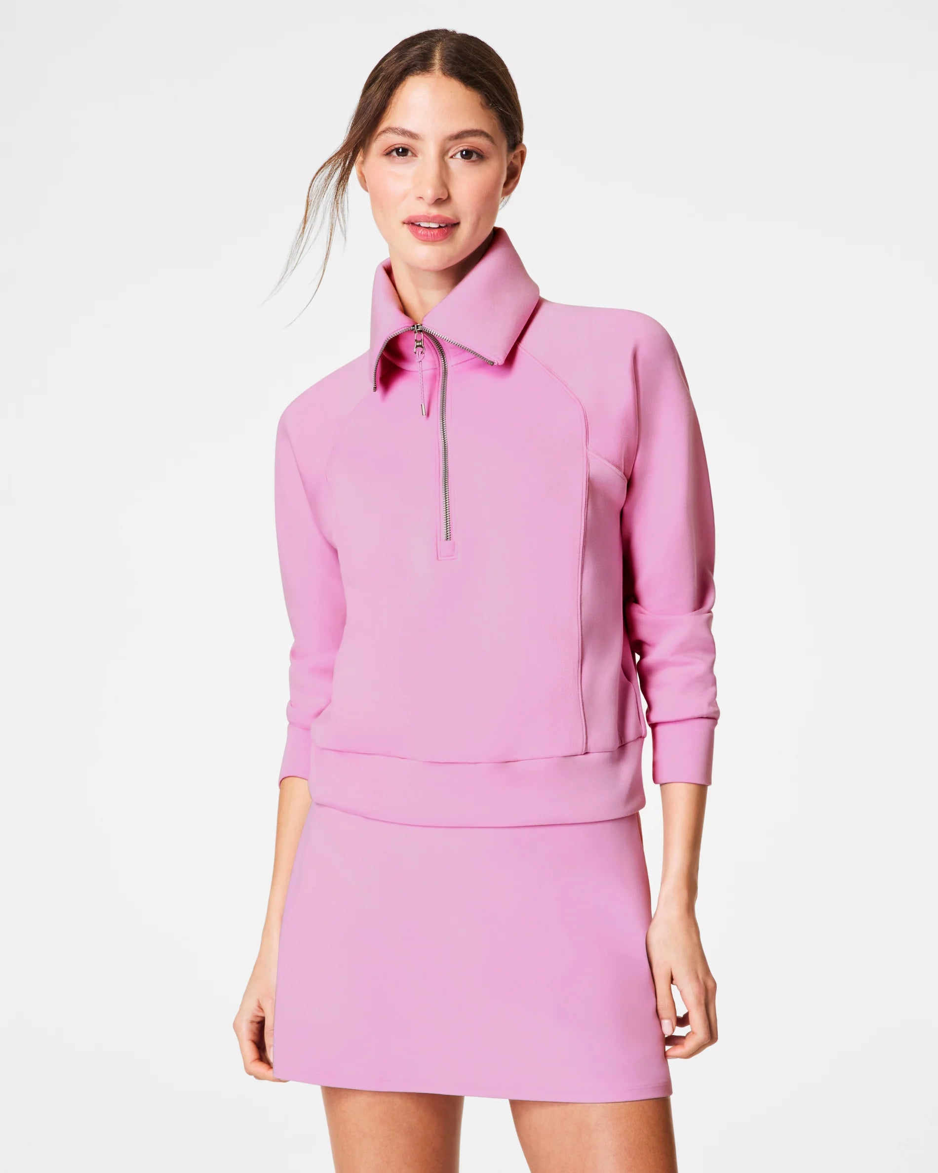 Spanx AirEssentials Half Zip - Petunia