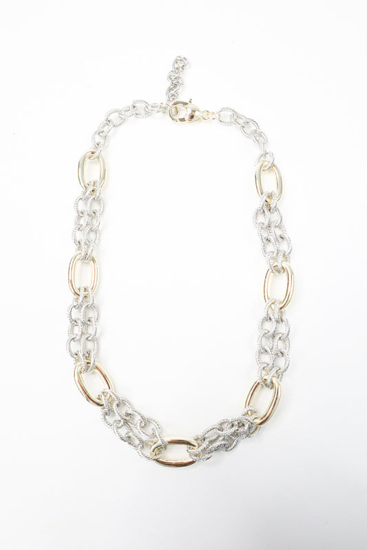 Gold Link Rope Chain Necklace