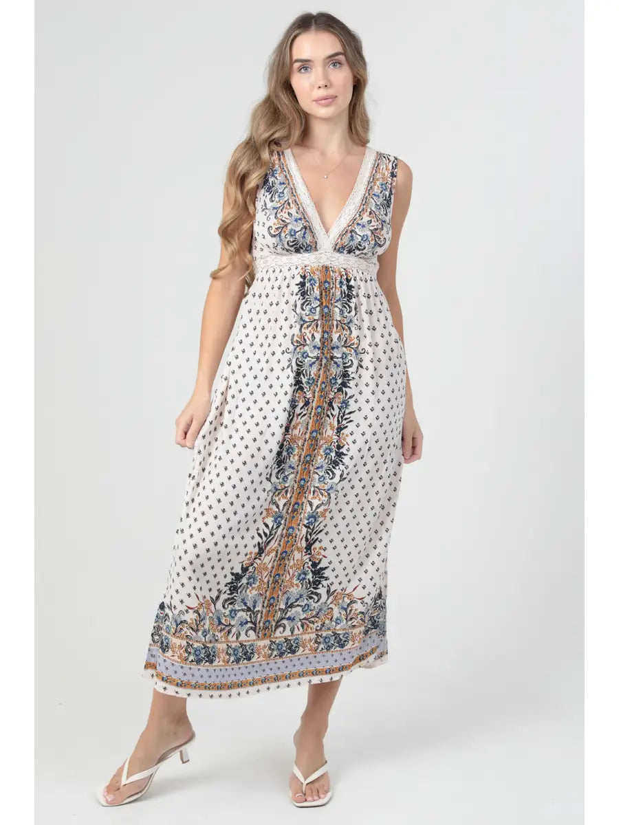 The Cassidy Lace Open Back Maxi