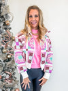 Patchwork Babe Coat- Pink