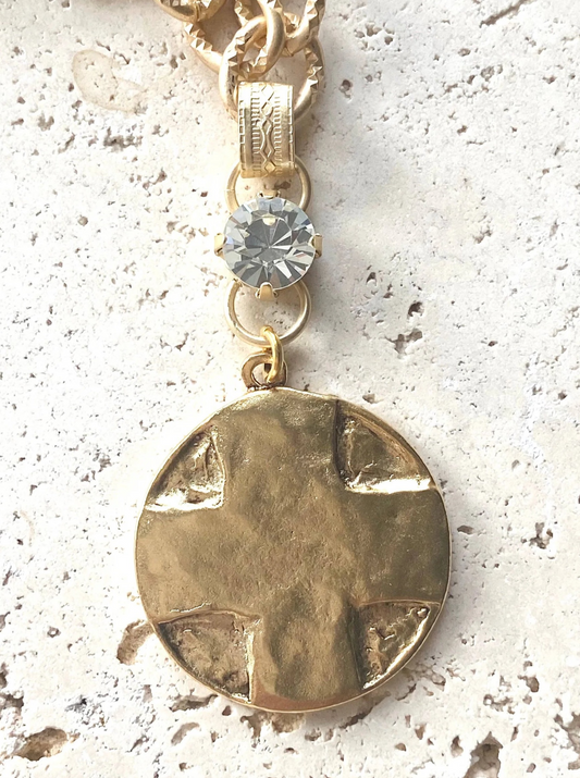 Lord's Prayer Medallion Necklace