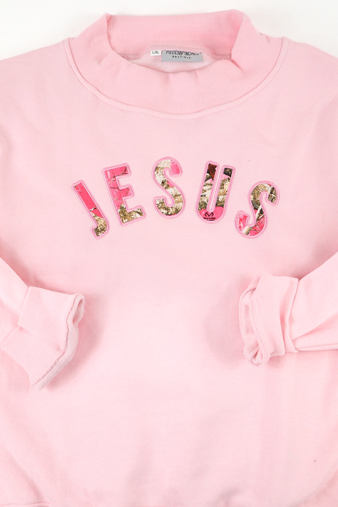 Jesus Mock Neck Sweatshirt