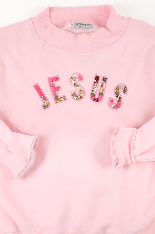 Jesus Mock Neck Sweatshirt