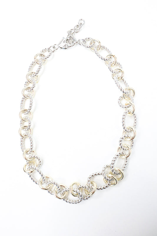 Silver Rope Chain Necklace