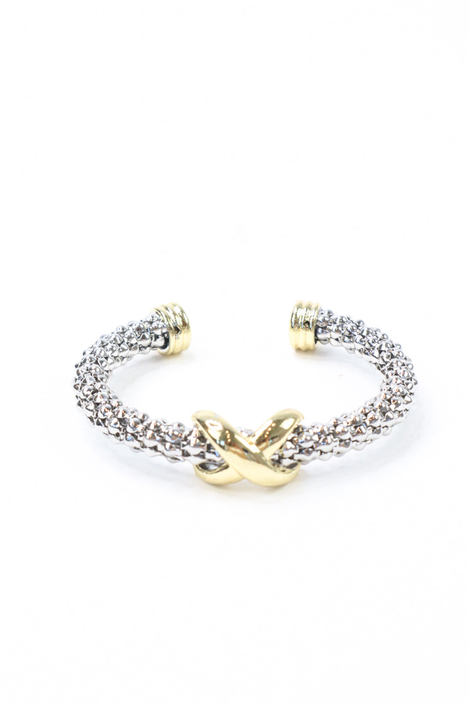 Golden Edge Woven Cuff Bracelet