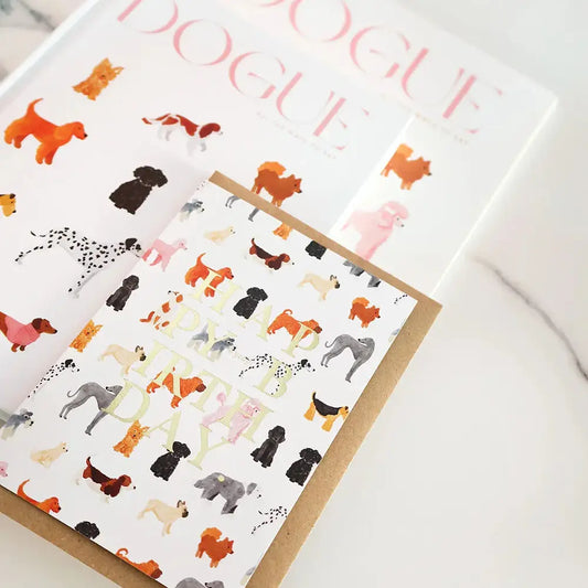 Dog Pattern Birthday Card