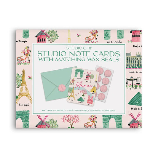 Sights of Paris Note Cards with Wax Seals
