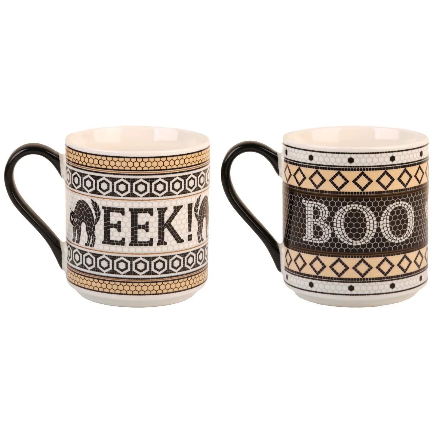 Halloween Mosiac Mugs