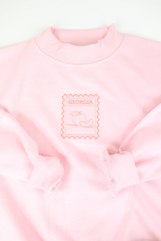 Georgia Stamp Mock Sweatshirt