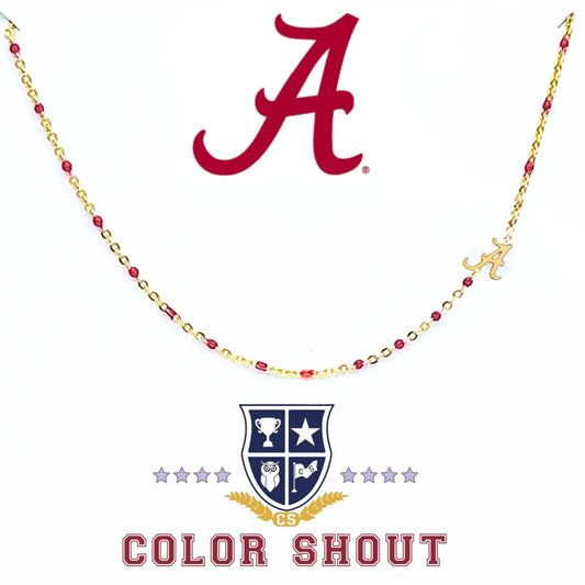 The College Logo Necklace - Alabama