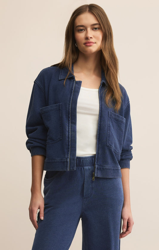 Z Supply Heritage Knit Denim Jacket