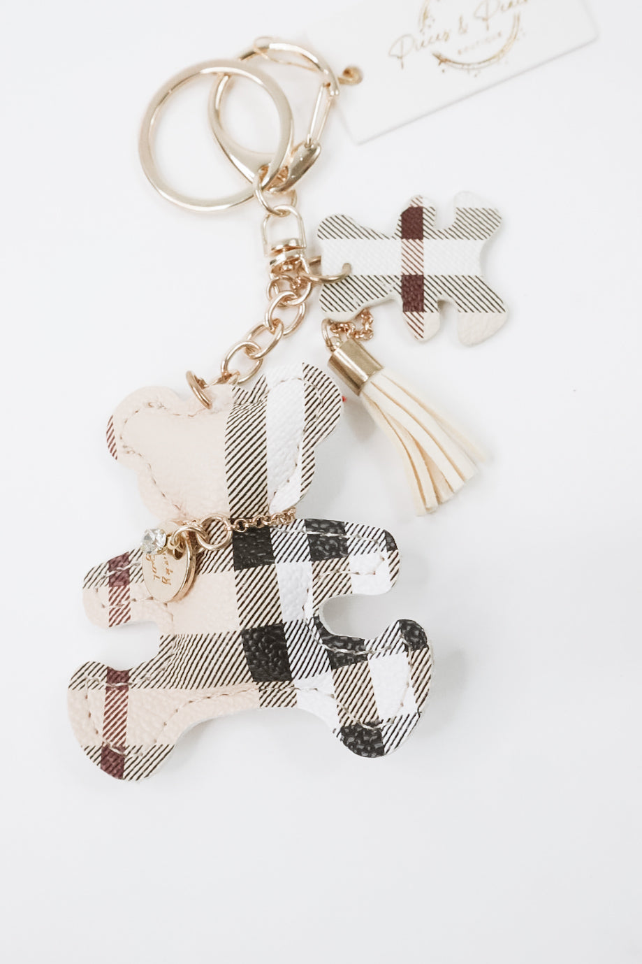 Plaid Bag Charm