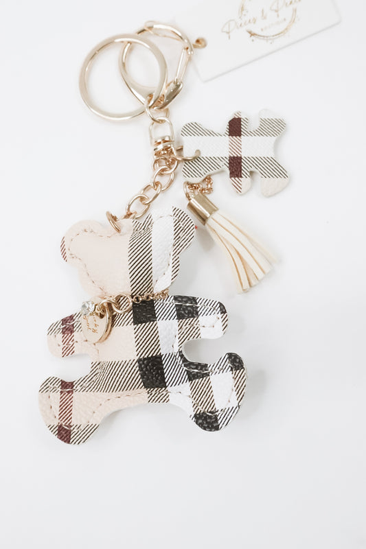 Plaid Bag Charm