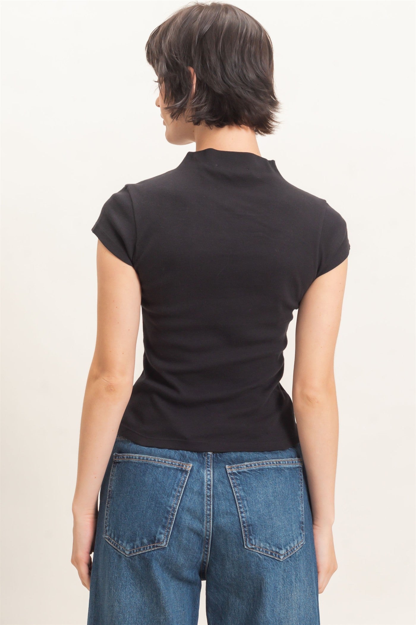 Morgan Mock Neck Knit Top