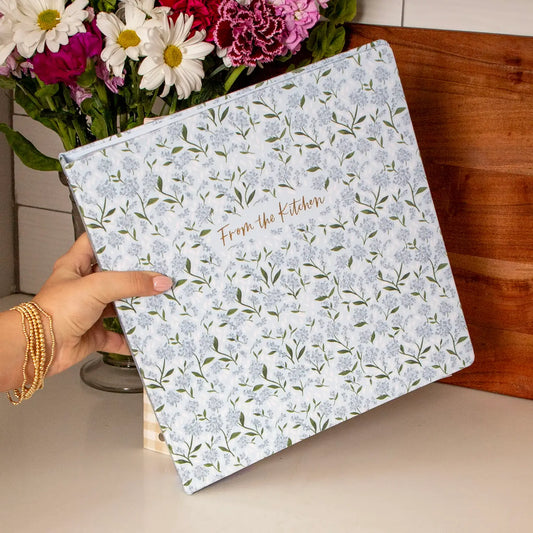Hydrangea Large Recipe Binder