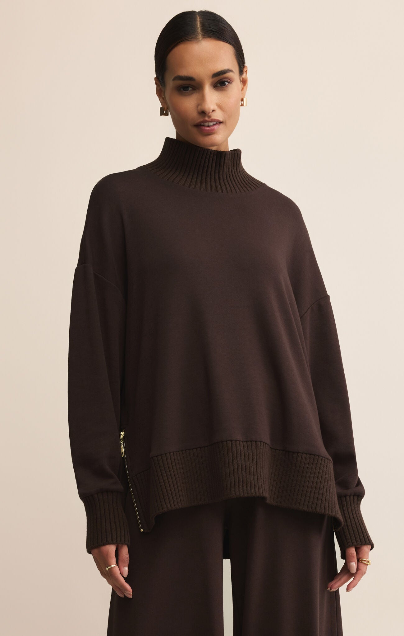 Z Supply Sable Rib Sweatshirt