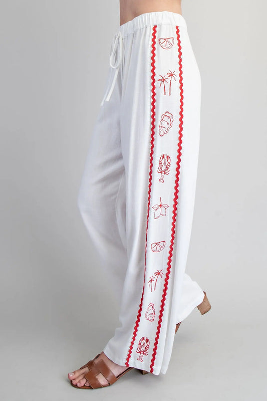 The Kelsey Contrast Trim Pants
