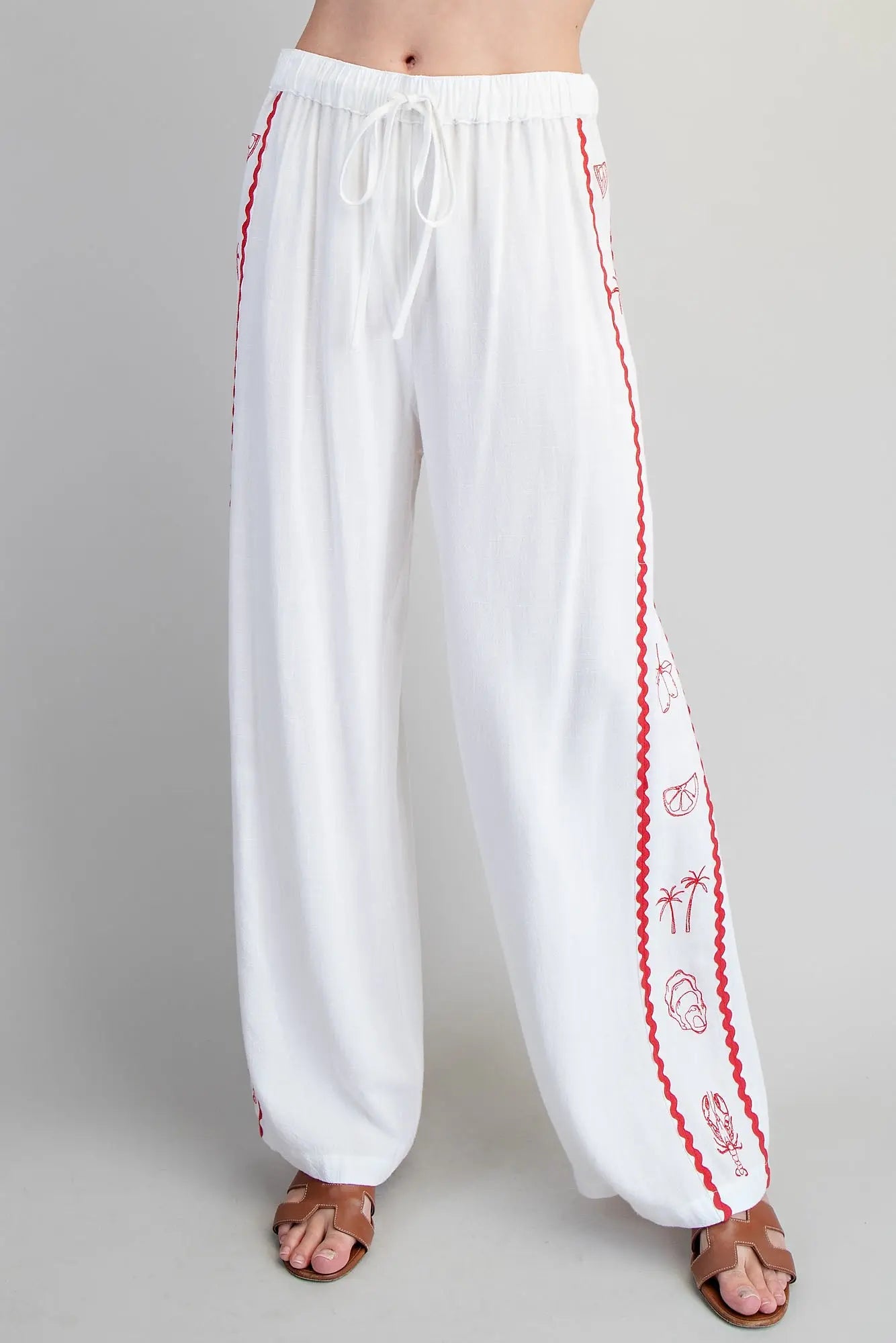 The Kelsey Contrast Trim Pants