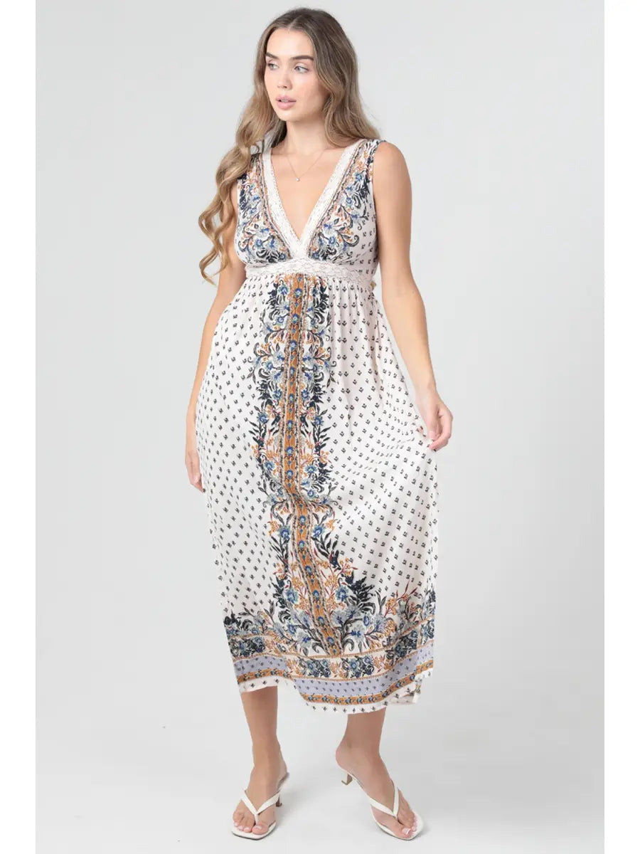 The Cassidy Lace Open Back Maxi