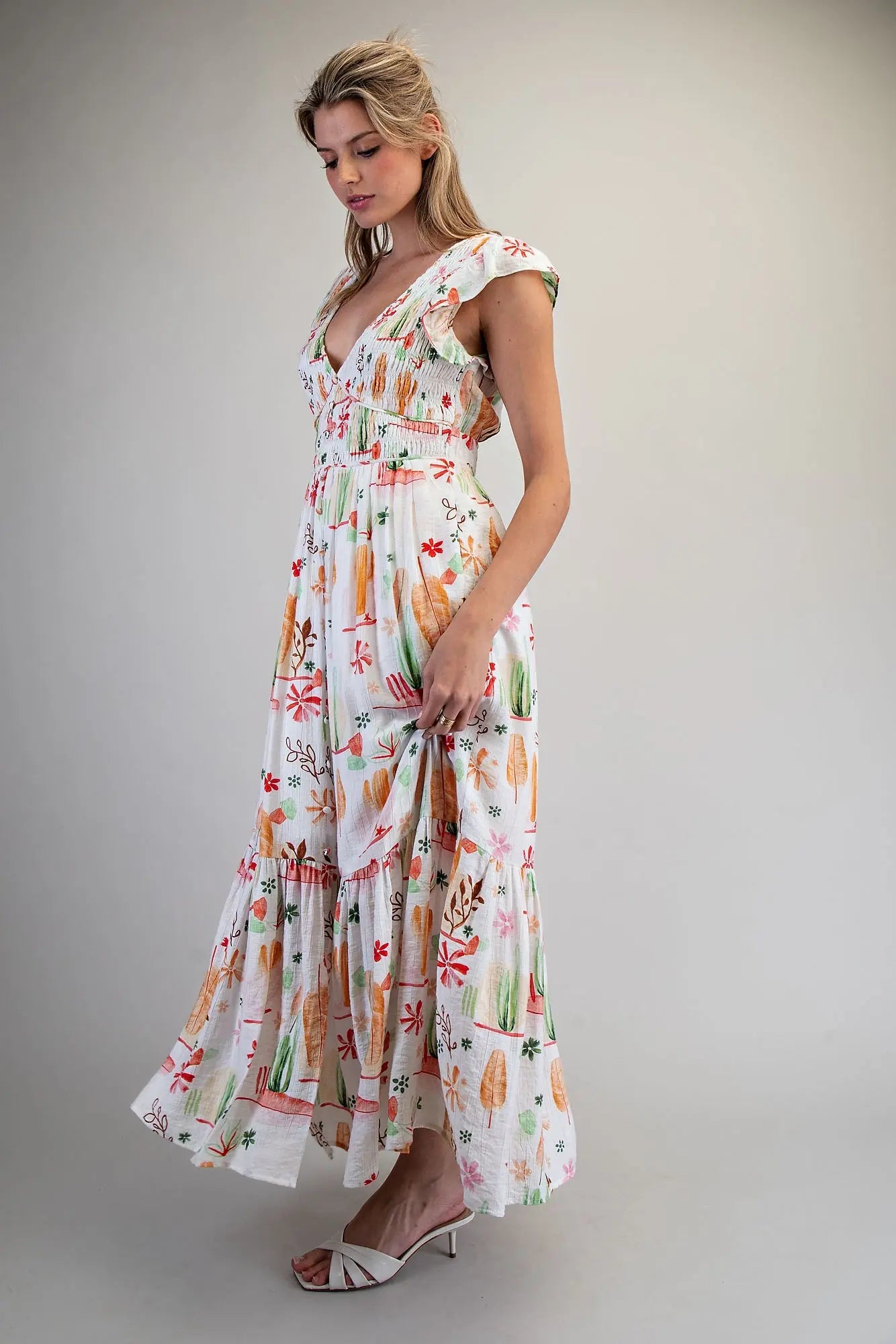 Sienna V-Neck Maxi Dress