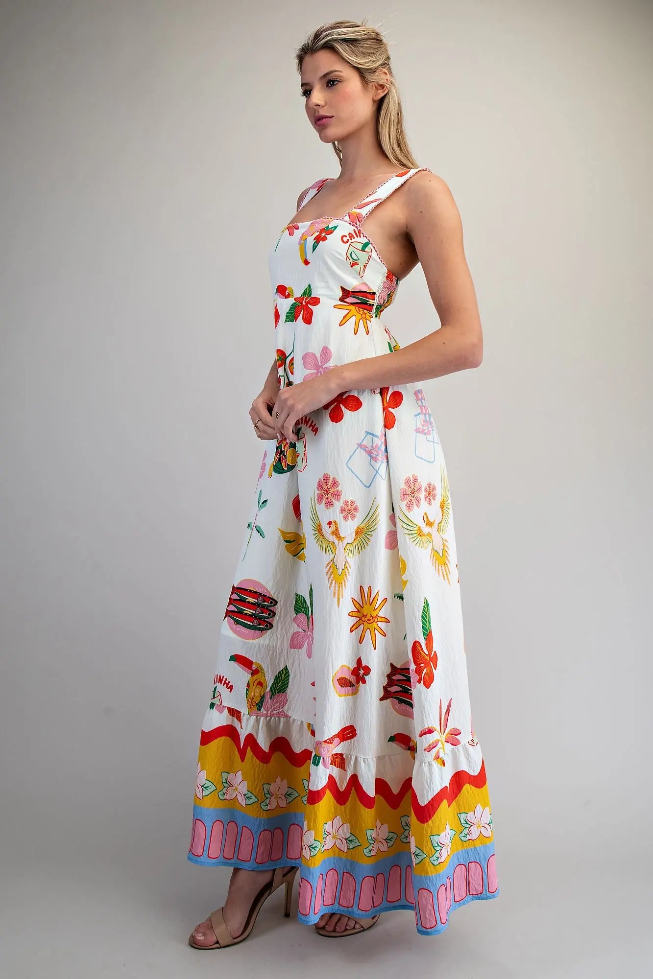The Bianca Tropical Maxi Dress