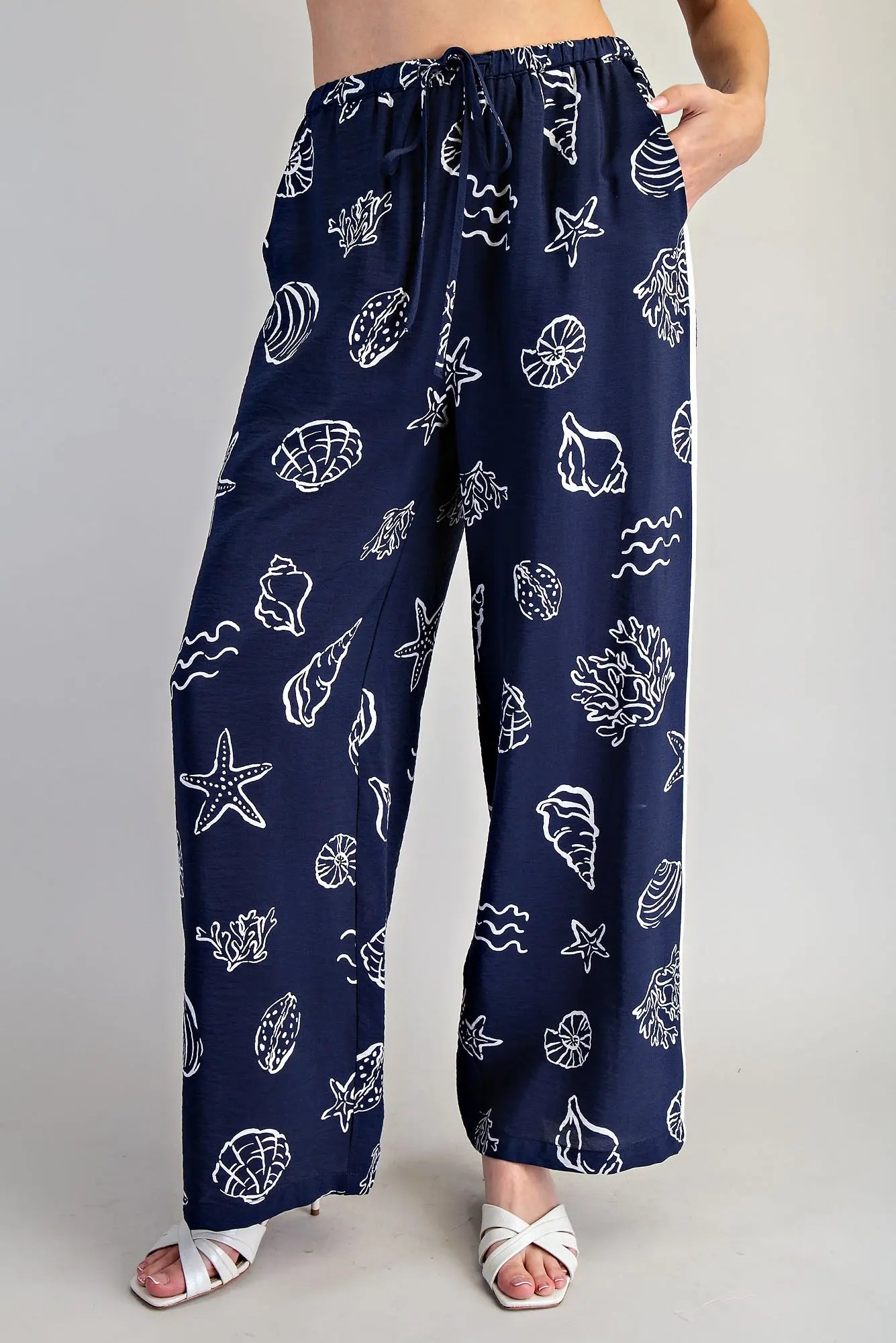 Coastal Inspired Wide Leg Pants