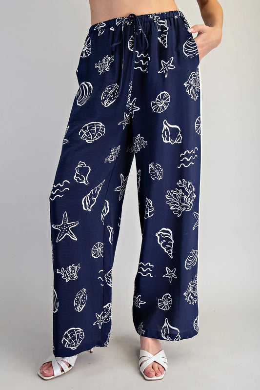 Coastal Inspired Wide Leg Pants