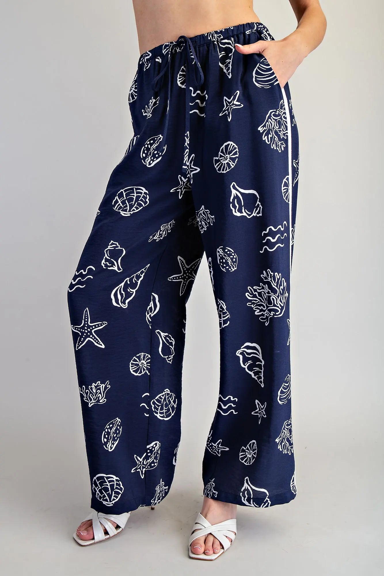 Coastal Inspired Wide Leg Pants