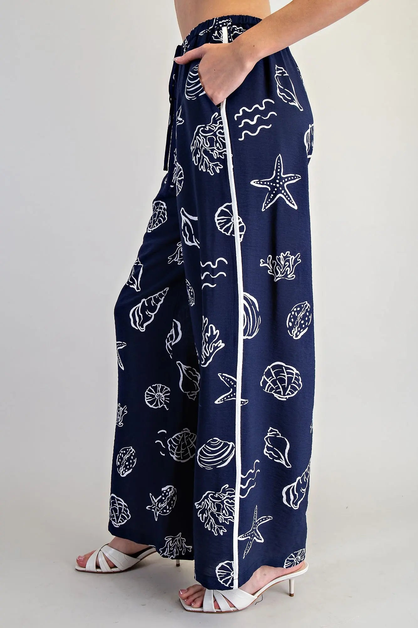 Coastal Inspired Wide Leg Pants
