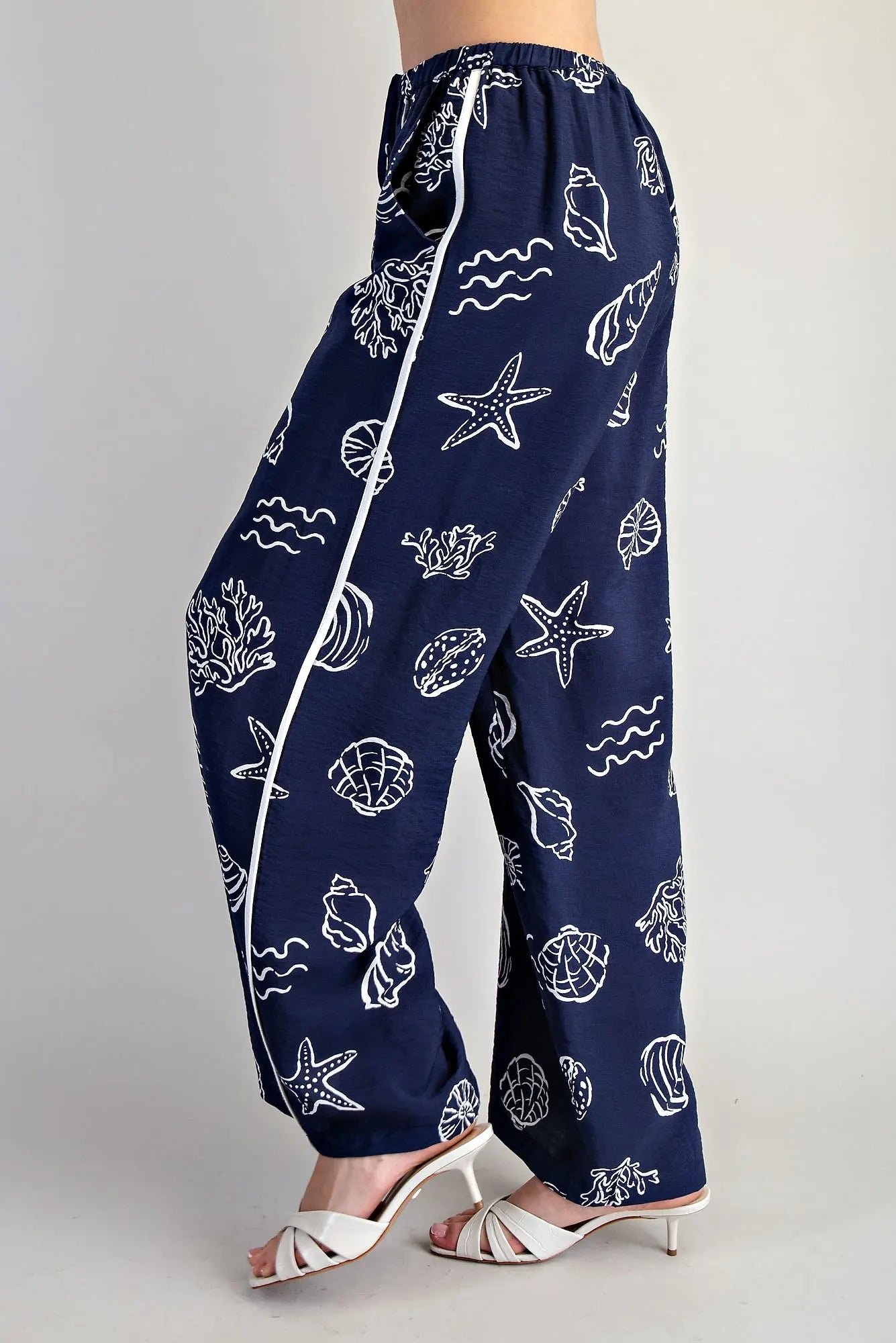 Coastal Inspired Wide Leg Pants