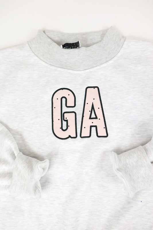 GA Polka Mock Neck Sweatshirt