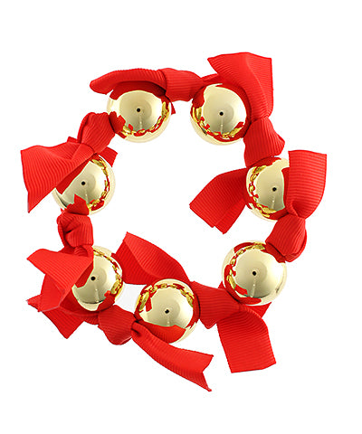 Danika Fabric Bow & Ball Bracelet