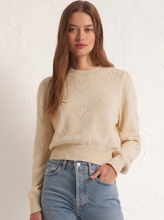 All We Need Is Love Sweater - Sandstone
