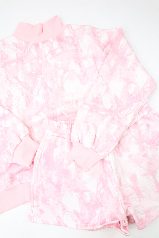 Camo Mock Neck Sweatset