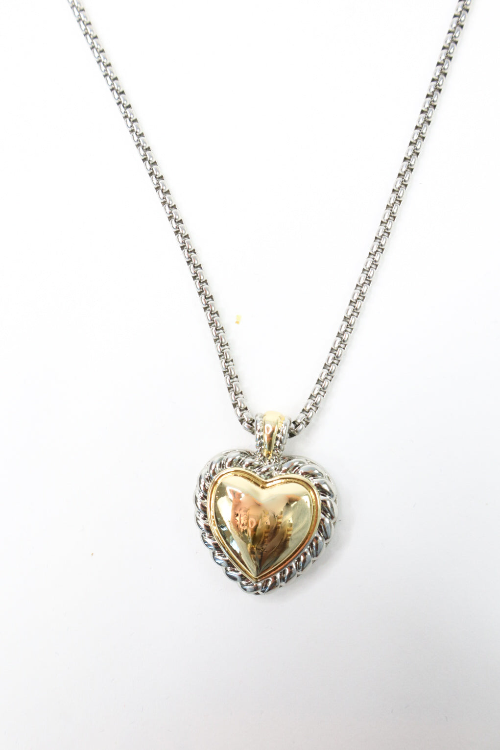 Golden Heart Pendant Necklace