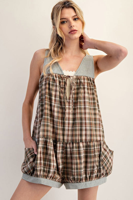 Jacie Sleeveless Tie Romper
